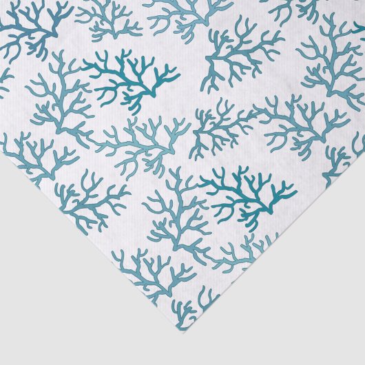 Korallenriff-Türkismuster fertigen backround Seidenpapier (Ausschnitt)