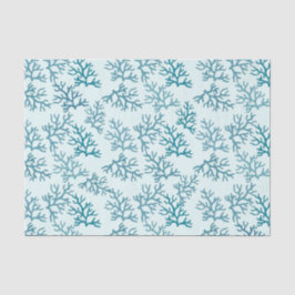 Korallenriff-Türkismuster fertigen backround Seidenpapier