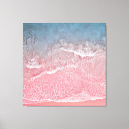 Korallenriff und Blue Beach Ocean and Seashore Leinwanddruck