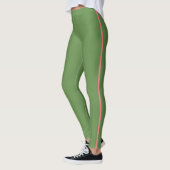 Korallenriff und grüner Rennstreifen Leggings (Links)