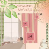 Korallenriff und Pfirsichblüte Badhandtuch Set