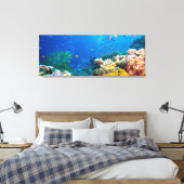Korallenriff und tropische Fische Leinwanddruck (Insitu (Schlafzimmer))