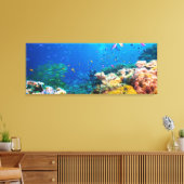 Korallenriff und tropische Fische Leinwanddruck (Insitu (Wohnzimmer))