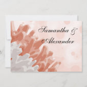 Korallenriff und Weißes Riff Einladung (Rückseite)