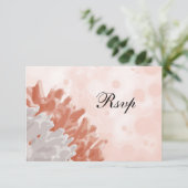 Korallenriff und Weißes Riff RSVP Karte (Stehend Vorderseite)