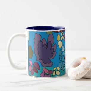 Korallenriff unter dem Meer Geburtstagsfeier Gesch Zweifarbige Tasse