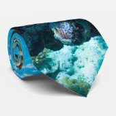 Korallenriff unter Wasser Krawatte (Gerollt)