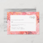 Korallenriff Vibranly Blush Rosa UAWG RSVP Karte (Vorne/Hinten)