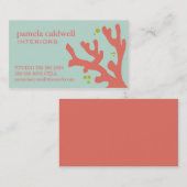 Korallenriff-Visitenkarte Visitenkarte (Vorne/Hinten)