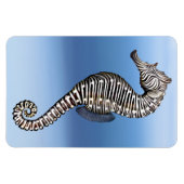 Korallenriff Zebra Sea Horse Premium Flexi Magnet (Horizontal)