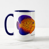 Korallenriff-Zickzack Geruch-Fisch-Tasse Tasse (Links)