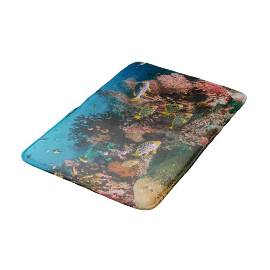 Korallenriffbadmatte Badematte (Schrägansicht)