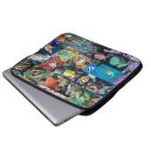 Korallenriffe Meeresfische und Tierwissenschaftler Laptopschutzhülle (Vorne Knopf)