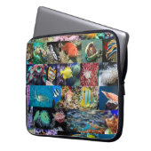 Korallenriffe Meeresfische und Tierwissenschaftler Laptopschutzhülle (Vorderseite Links)