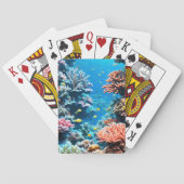 Korallenriffe unter Wasser Spielkarten (Rückseite)