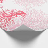 Korallenriffmuster Geschenkpapier (Ecke)