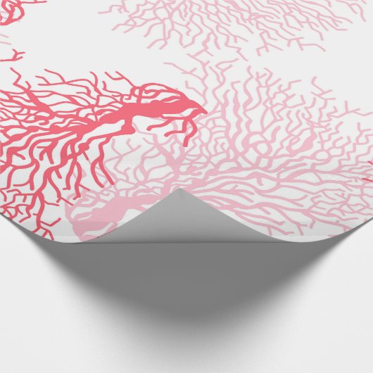 Korallenriffmuster Geschenkpapier (Ecke)