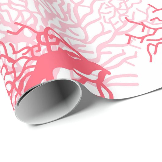 Korallenriffmuster Geschenkpapier (Rolleneckpunkt)