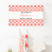 Korallenrosa Brautparty Banner (Insitu)