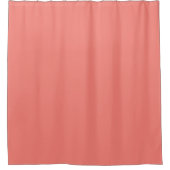 Korallenrosa Duschvorhang (Vorderseite)