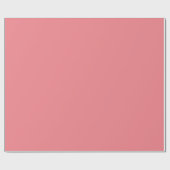 Korallenrosa einfarbig geschenkpapier (Flach)