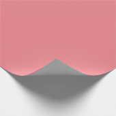 Korallenrosa einfarbig geschenkpapier (Ecke)