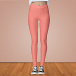 Korallenrosa Farbe Leggings<br><div class="desc">Korallenrosa Farbe</div>