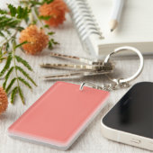 Korallenrosa Farbe Schlüsselanhänger (Vorderseite rechts)