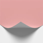 Korallenrosa Geschenkpapier (Ecke)