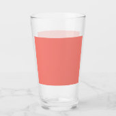 Korallenrosa Glas (Vorderseite)