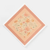 Korallenrosa, goldfarbene Mischung und passend Serviette (Ecke)
