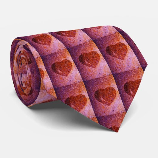 Korallenrosa Krawatte (Gerollt)