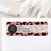 Korallenrosa Leopard Print; Chalkboard-Look (Insitu)