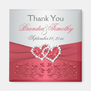 Korallenrosa, Magnet der grauen Gastgeschenk Hochz