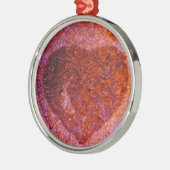 Korallenrosa Ornament Aus Metall (Links)