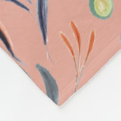 Korallenrosa Personalisiertes MONOGRAMM Fleecedecke (Ecke)