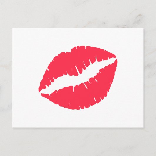 Korallenrosa Postkarte (Vorderseite)