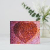 Korallenrosa Postkarte (Stehend Vorderseite)