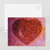 Korallenrosa Postkarte (Vorne/Hinten)