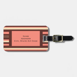 Korallenrosa Reisetasche ID Custom Gepäckanhänger