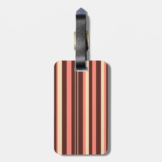 Korallenrosa Reisetasche ID Custom Gepäckanhänger (Rückseite vertikal)