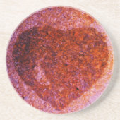 Korallenrosa Sandstein Untersetzer (Vorne)