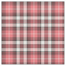 Korallenrosa, Schwarz und Weiß Kariert