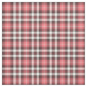 Korallenrosa, Schwarz und Weiß Kariert Stoff (Muster)