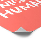 Korallenrosa sei ein schönes Zitat zum menschliche Poster (Ecke)