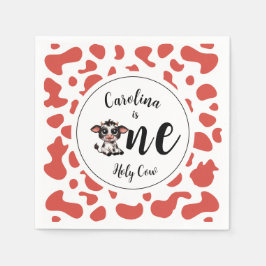 Korallenrosa Serviette