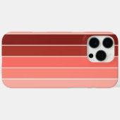 Korallenrosa Streifen Case-Mate iPhone Hülle (Rückseite (Horizontal))