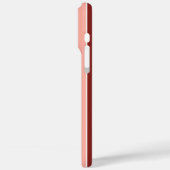 Korallenrosa Streifen Case-Mate iPhone Hülle (Rückseite / Links)