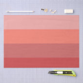 Korallenrosa Streifen Seidenpapier (Handwerk)