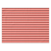 Korallenrosa Streifen Tischdecke (Vorderseite (Horizontal))